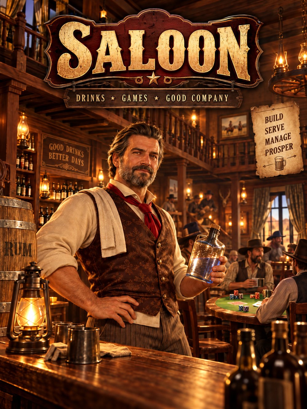Saloon 西部酒馆游戏封面